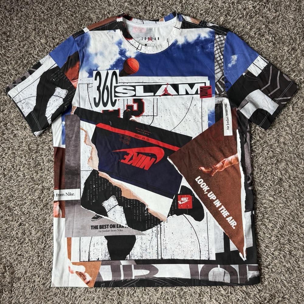 Nike Air Jordan JUMPMAN Photographic Print T-Shirt Mens Size Large CJ6298-100